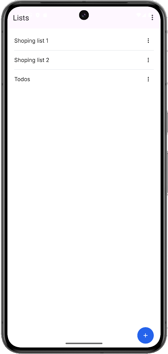 Mobile phone image of the app.